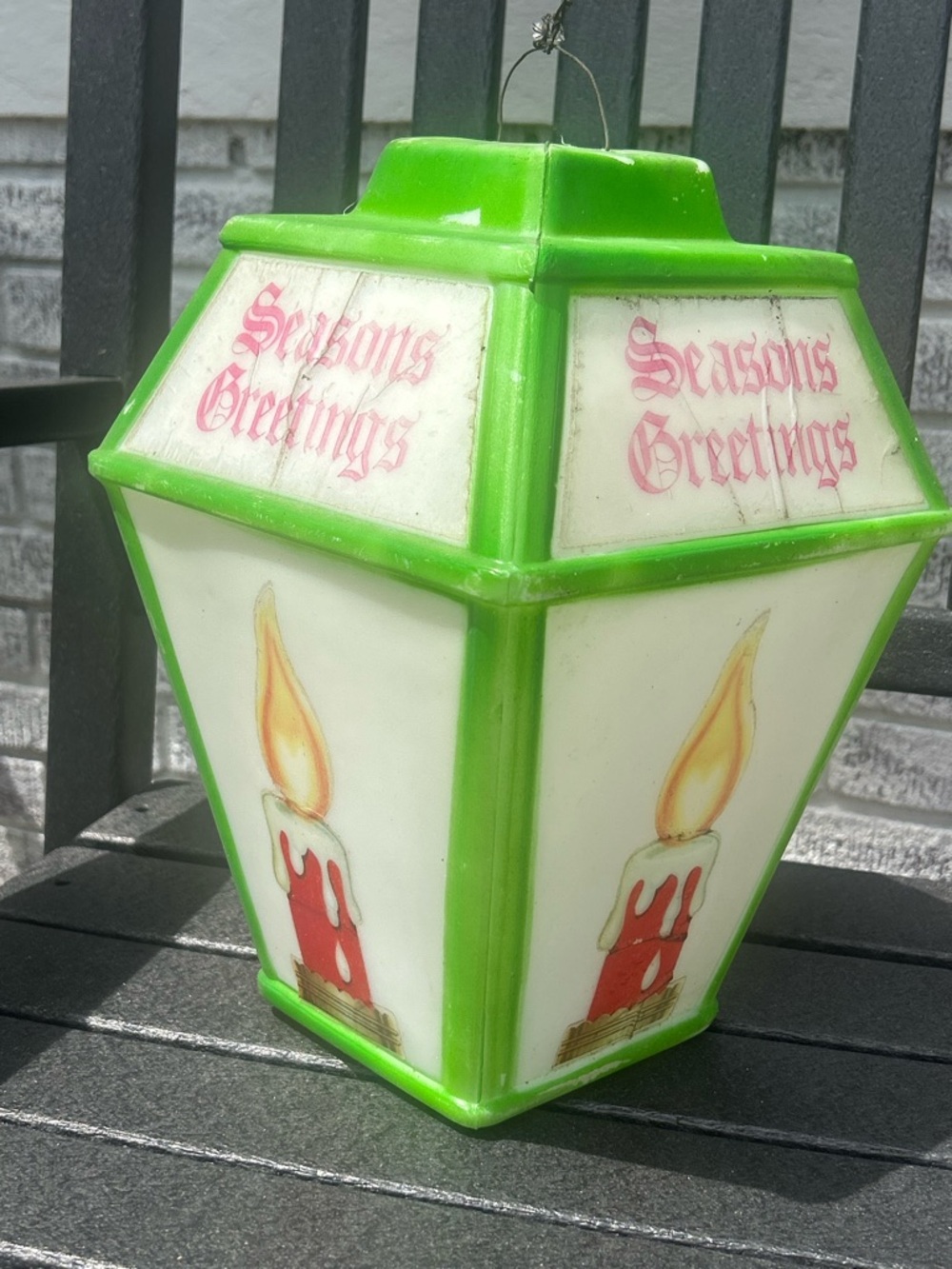 RARE 1973 Vintage Empire Blow Mold Hanging Lantern